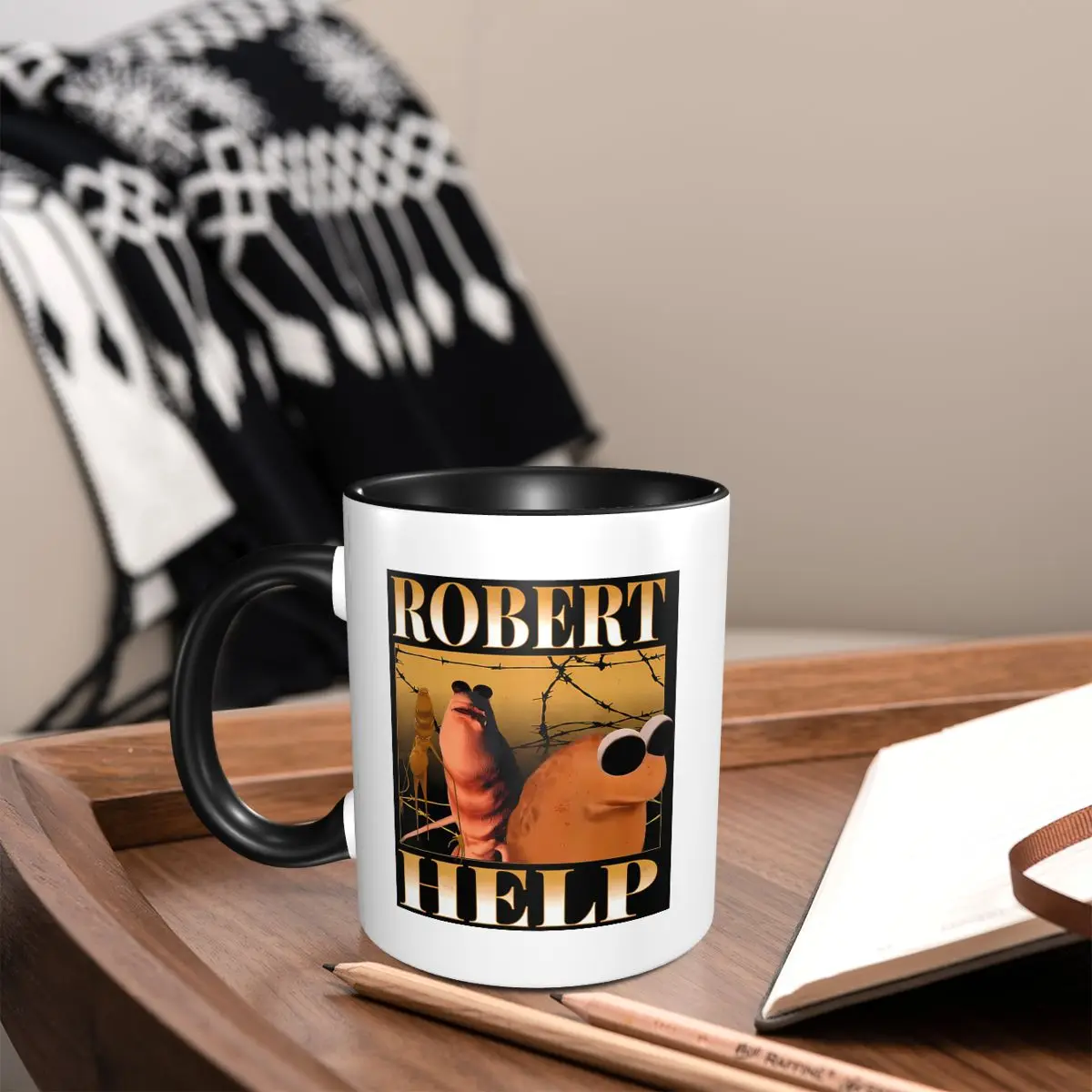 Mug Keramik Lucu Motif Marcus  - Coffee And Tea Quotes Funny ulasan dan harga