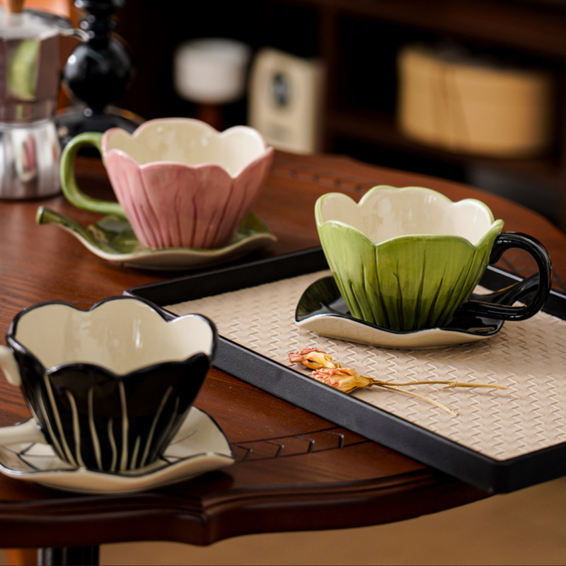 Set Piring Cangkir Kopi Yang D - Coffee Tea Leaf ulasan dan harga