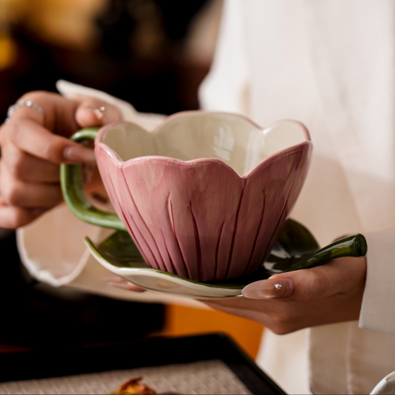 Set Piring Cangkir Kopi Yang D - Coffee Tea Leaf ulasan dan harga