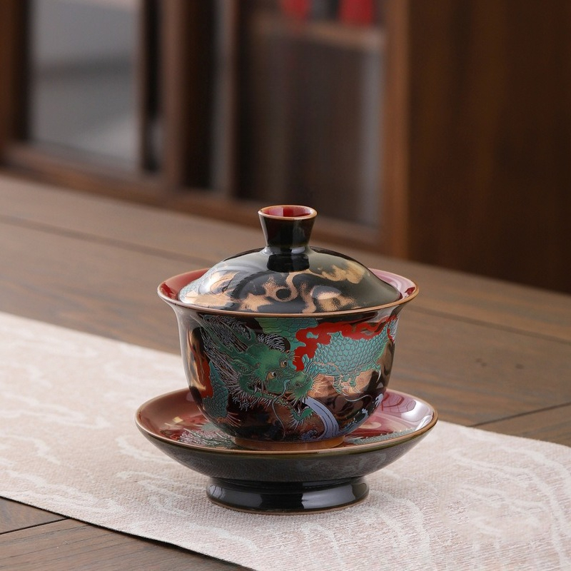 Set Gaiwan Keramik Retro Kreat - Coffee Tea Set Up ulasan dan harga