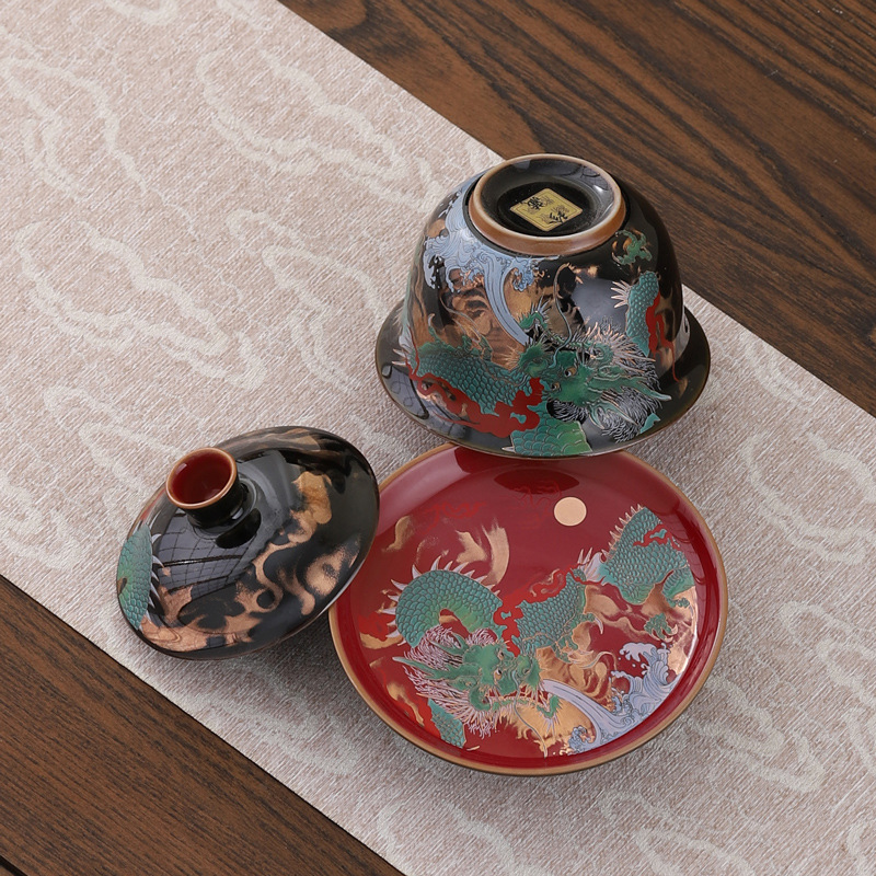 Set Gaiwan Keramik Retro Kreat - Coffee Tea Set Up ulasan dan harga