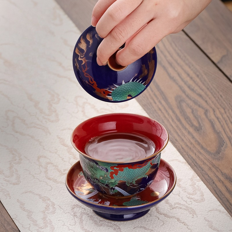 Set Gaiwan Keramik Retro Kreat - Coffee Tea Set Up ulasan dan harga