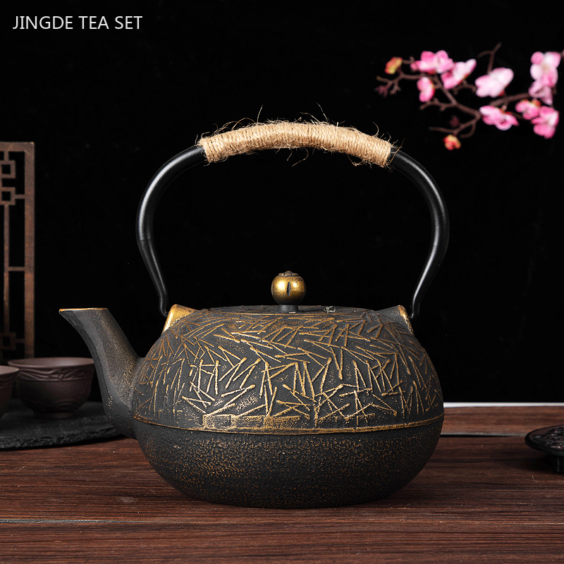 Teko teh besi cor 900ml, teko  - Cast Iron Teapot ulasan dan harga