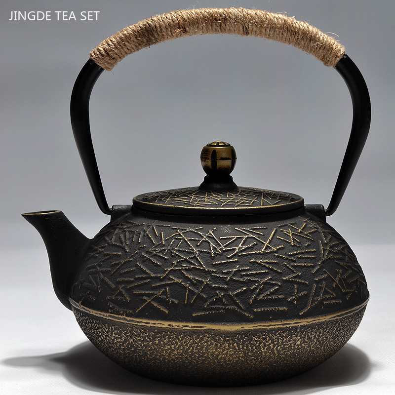 Teko teh besi cor 900ml, teko  - Cast Iron Teapot ulasan dan harga