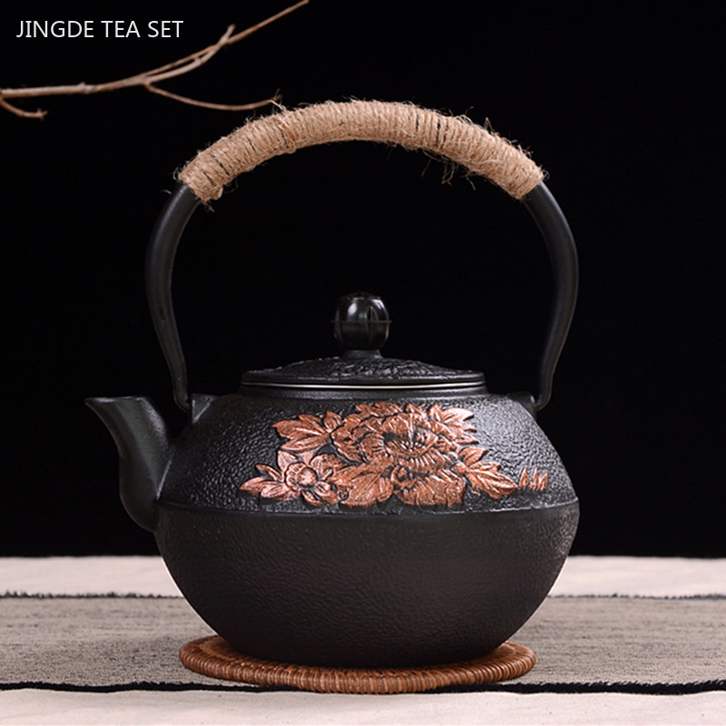 Teko teh besi cor 900ml, teko  - Cast Iron Teapot ulasan dan harga