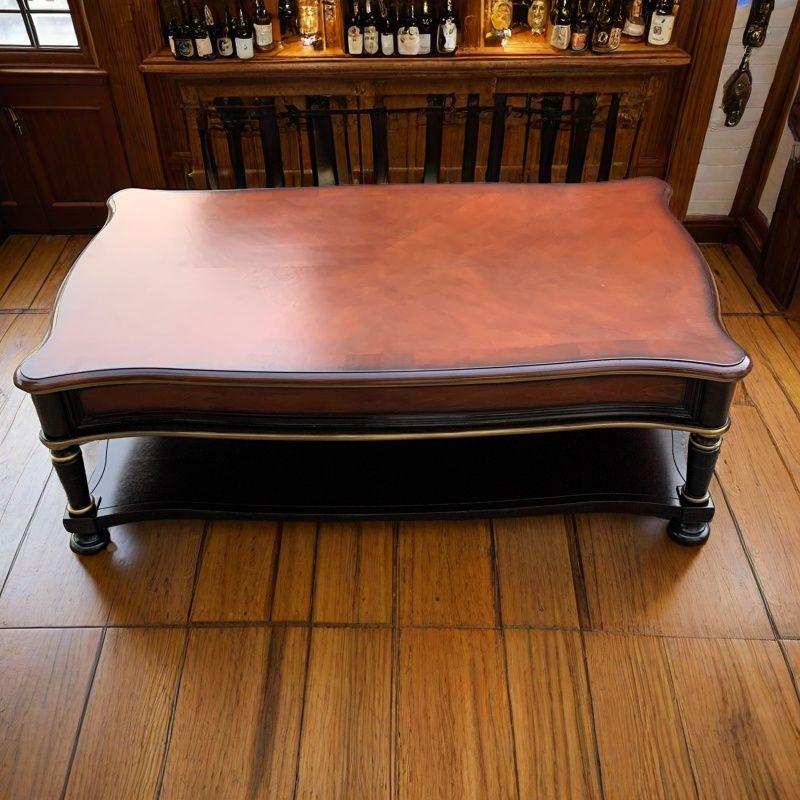 Meja kopi retro kayu solid, me - Coffee Tea Drawing ulasan dan harga