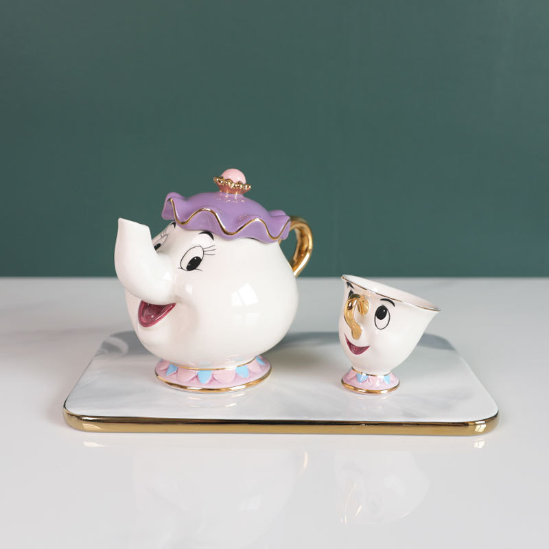 Teko Teh Kartun Beauty And The - Coffee Tea Brew ulasan dan harga