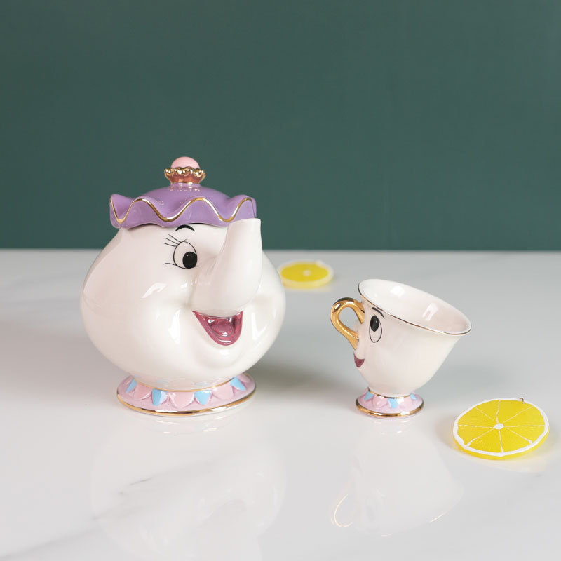 Teko Teh Kartun Beauty And The - Coffee Tea Brew ulasan dan harga