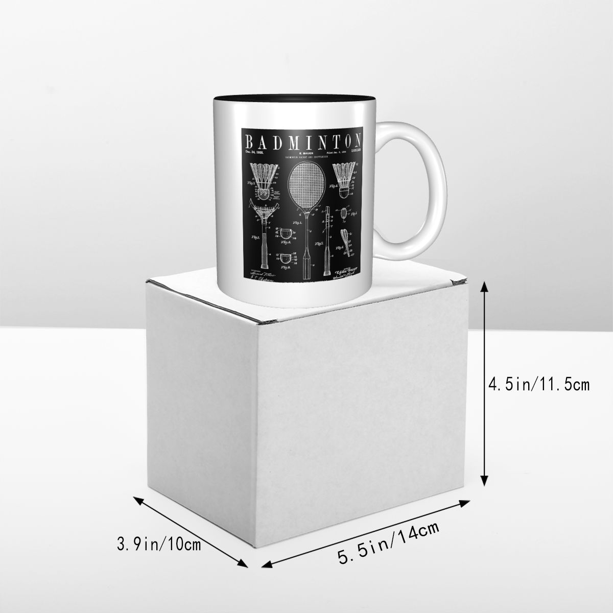 Mug Cetak Gambar Paten Antik B - Coffee Tea Drawing ulasan dan harga