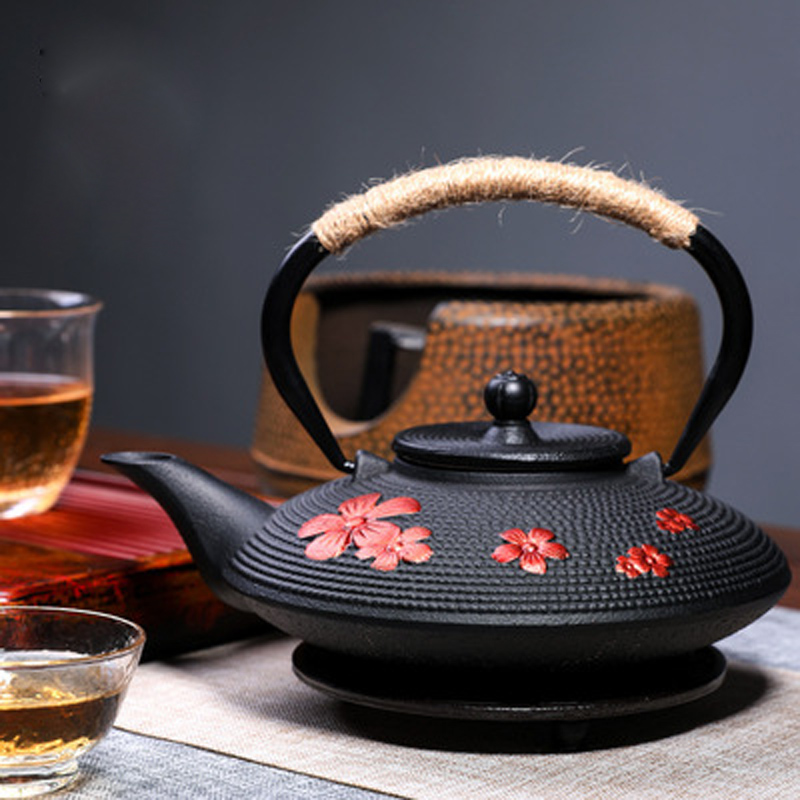 Ketel Teh Daun Bambu Bunga Pir - Cast Iron Teapot ulasan dan harga