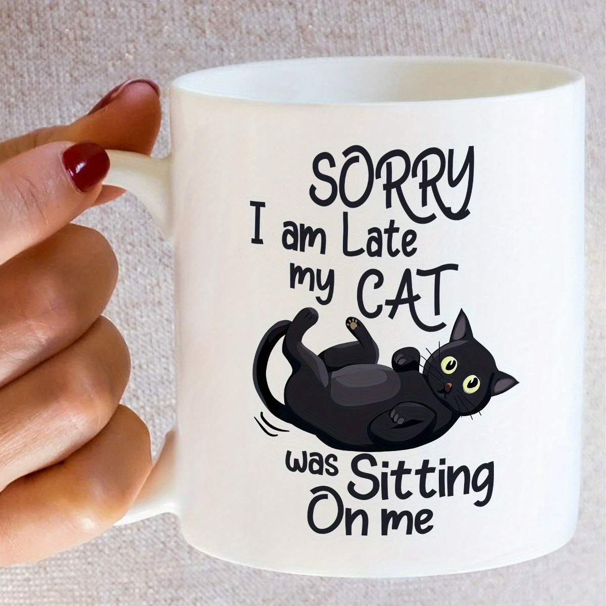 1 Mug Keramik Berbentuk Kucing - Coffee Tea You And Me ulasan dan harga