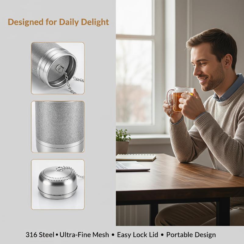 Saringan Teh Stainless Steel,  - Coffee Tea Leaf ulasan dan harga