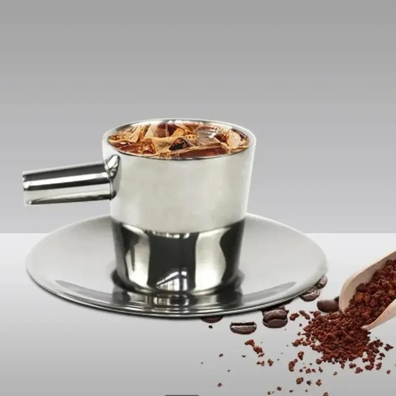 2 Pak Cangkir Kopi Stainless S - Double Wall Mug ulasan dan harga