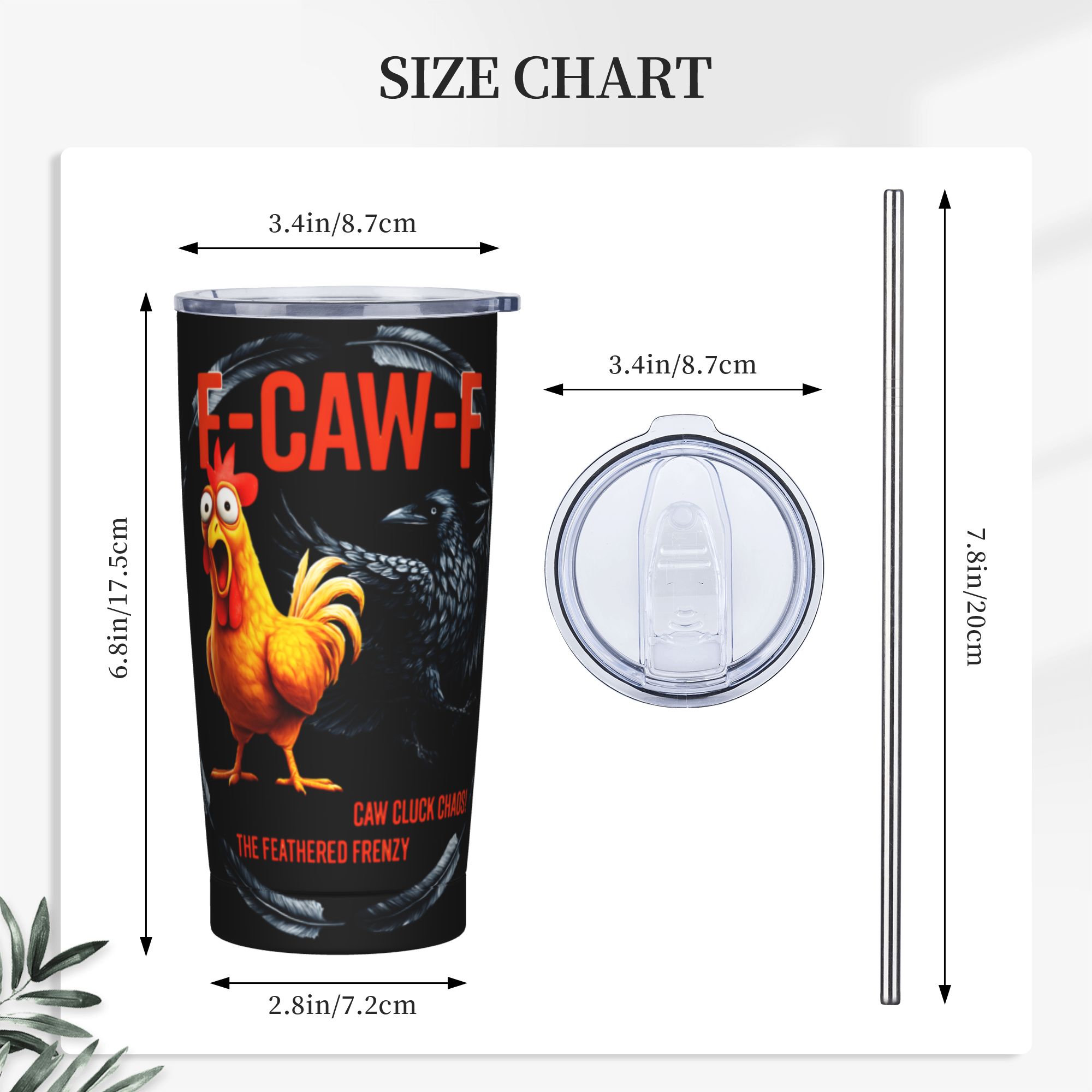 Tumbler Terisolasi F-Caw-F Chi - Double Wall Mug ulasan dan harga