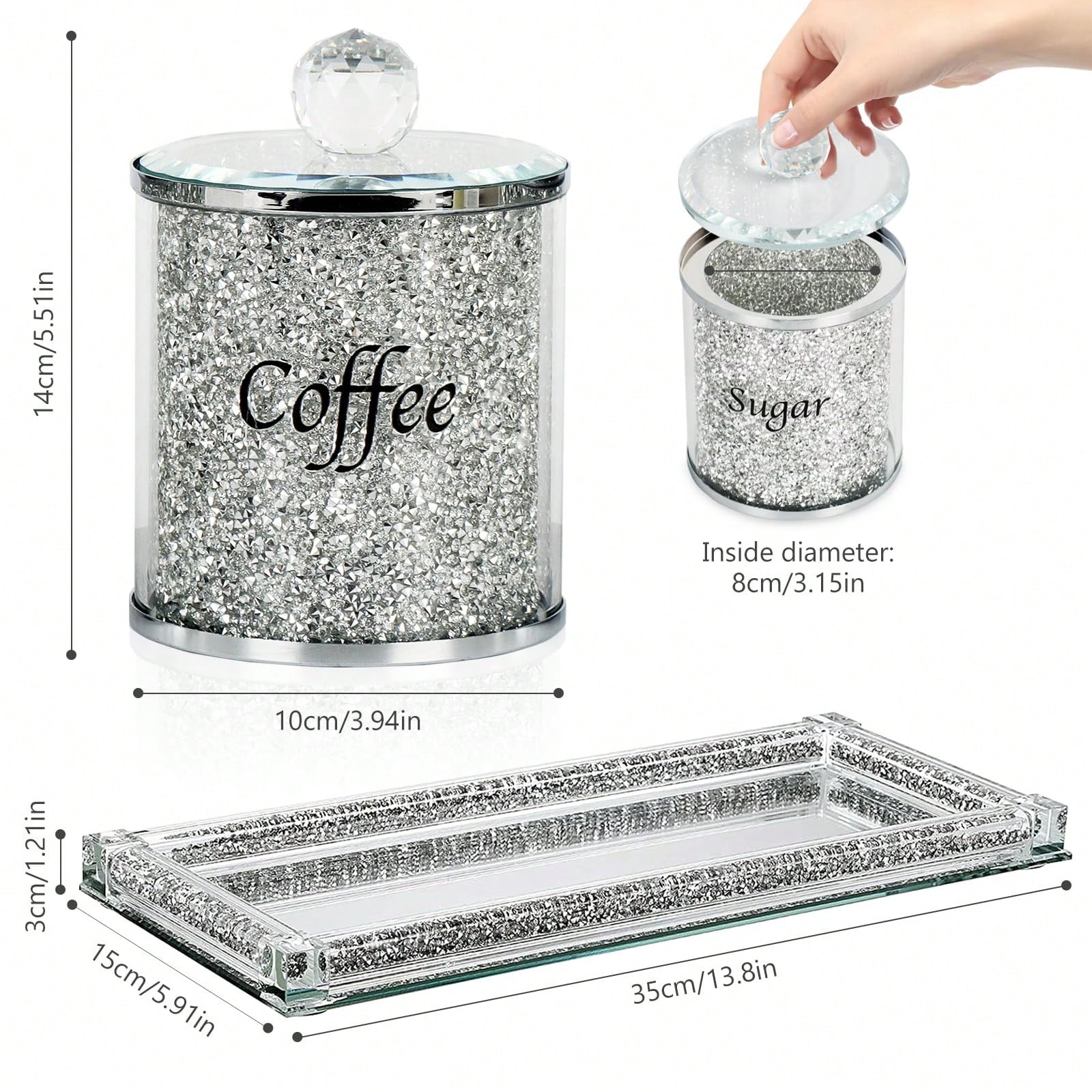 Set Wadah Kopi Gula Teh Berkil - Coffee Tea Containers ulasan dan harga