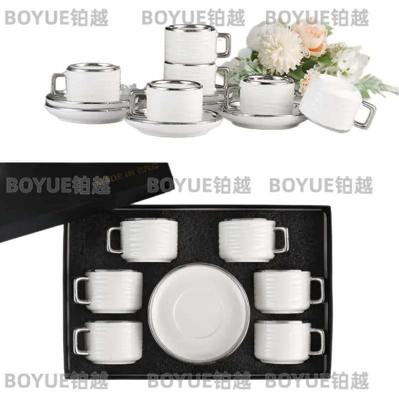 Set Cangkir dan Piring Kopi Ke - Coffee Tea Gift Set ulasan dan harga