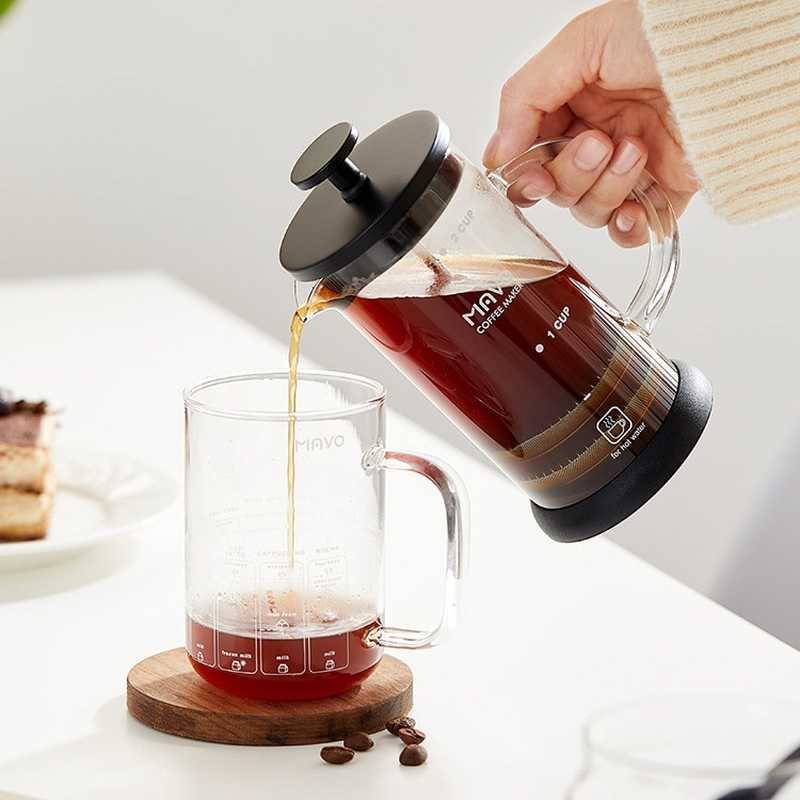 MAVO French Press Coffee Maker - Coffee Tea Brew ulasan dan harga