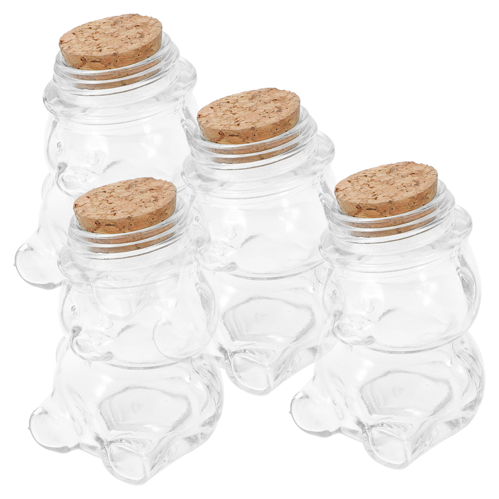 4 Buah Set Toples Permen Kaca  - Coffee Tea Containers ulasan dan harga