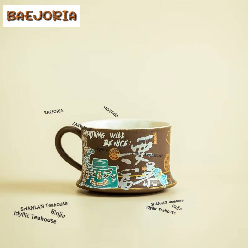 Sanxingdui Mug Kopi Kreatif Bu - Coffee Tea Drawing ulasan dan harga