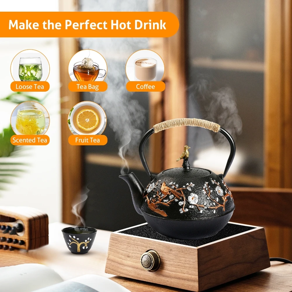 Set Teko Besi Cor dengan Kompo - Cast Iron Teapot ulasan dan harga
