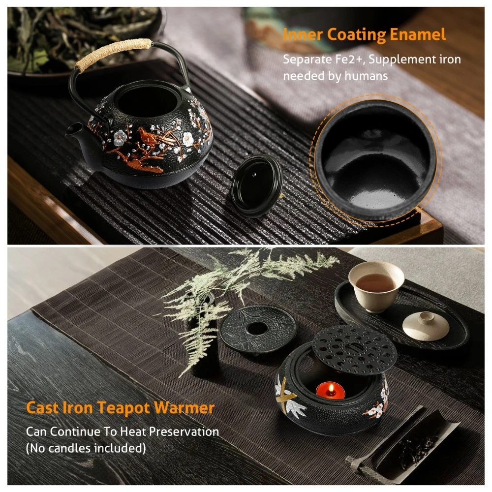 Set Teko Besi Cor dengan Kompo - Cast Iron Teapot ulasan dan harga