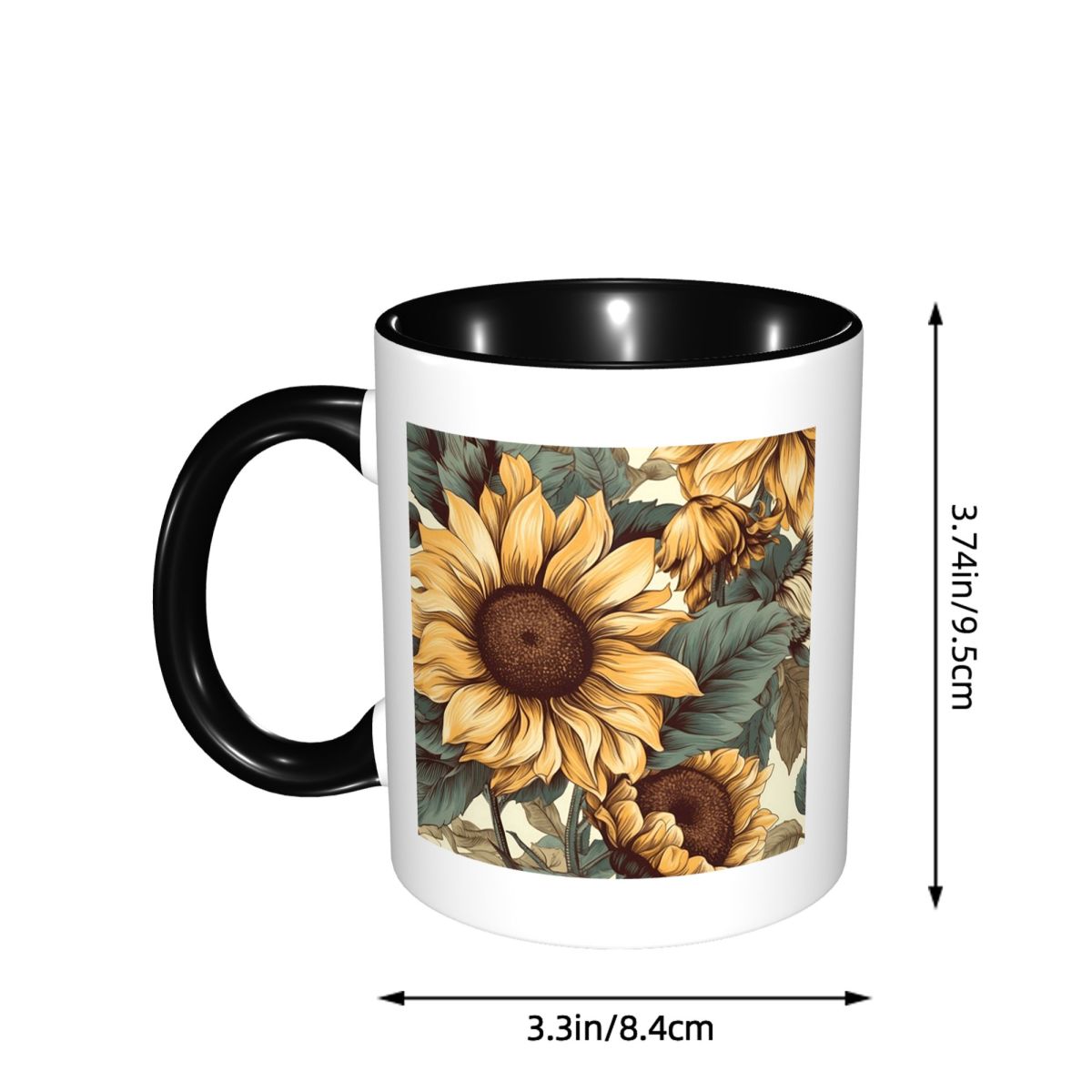 Mug Gambar Botani Vintage Clus - Coffee Tea Drawing ulasan dan harga