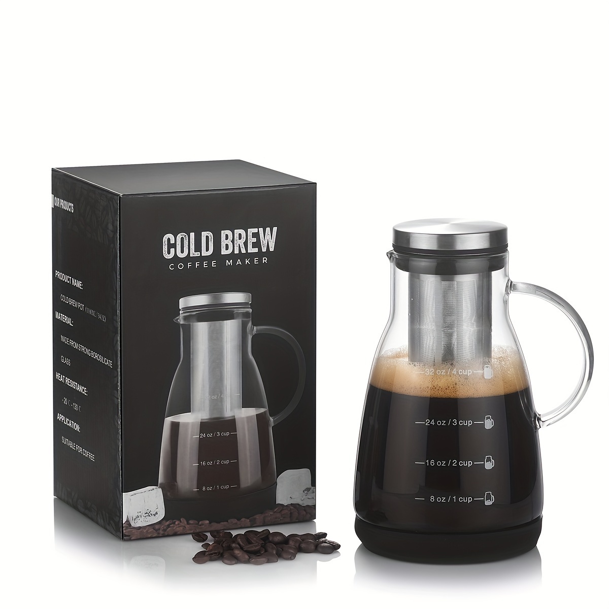 Pitcher Kopi Dingin Klasik 24o - Coffee Tea Brew ulasan dan harga