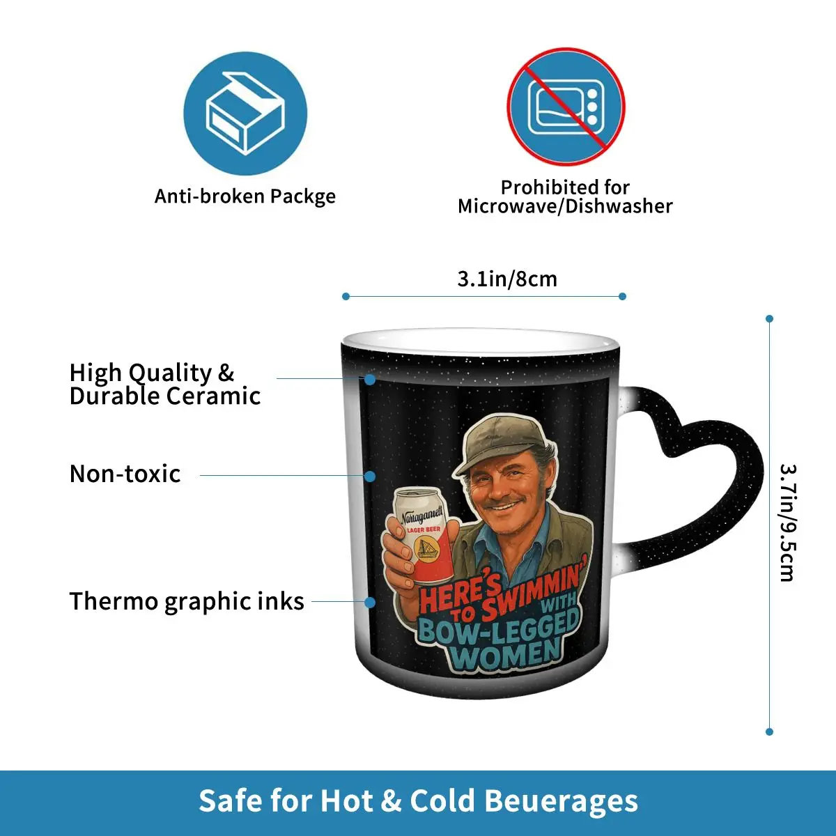 Heres To Swimmin Quint Jaws Mo - Coffee And Tea Quotes Funny ulasan dan harga