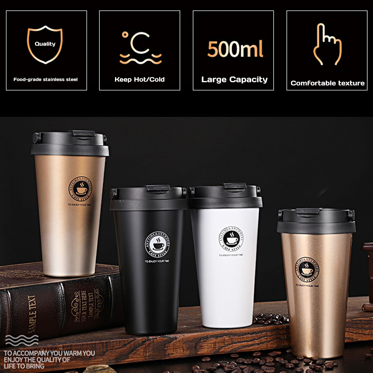 Mug Kopi Perjalanan Terisolasi - Double Wall Mug ulasan dan harga