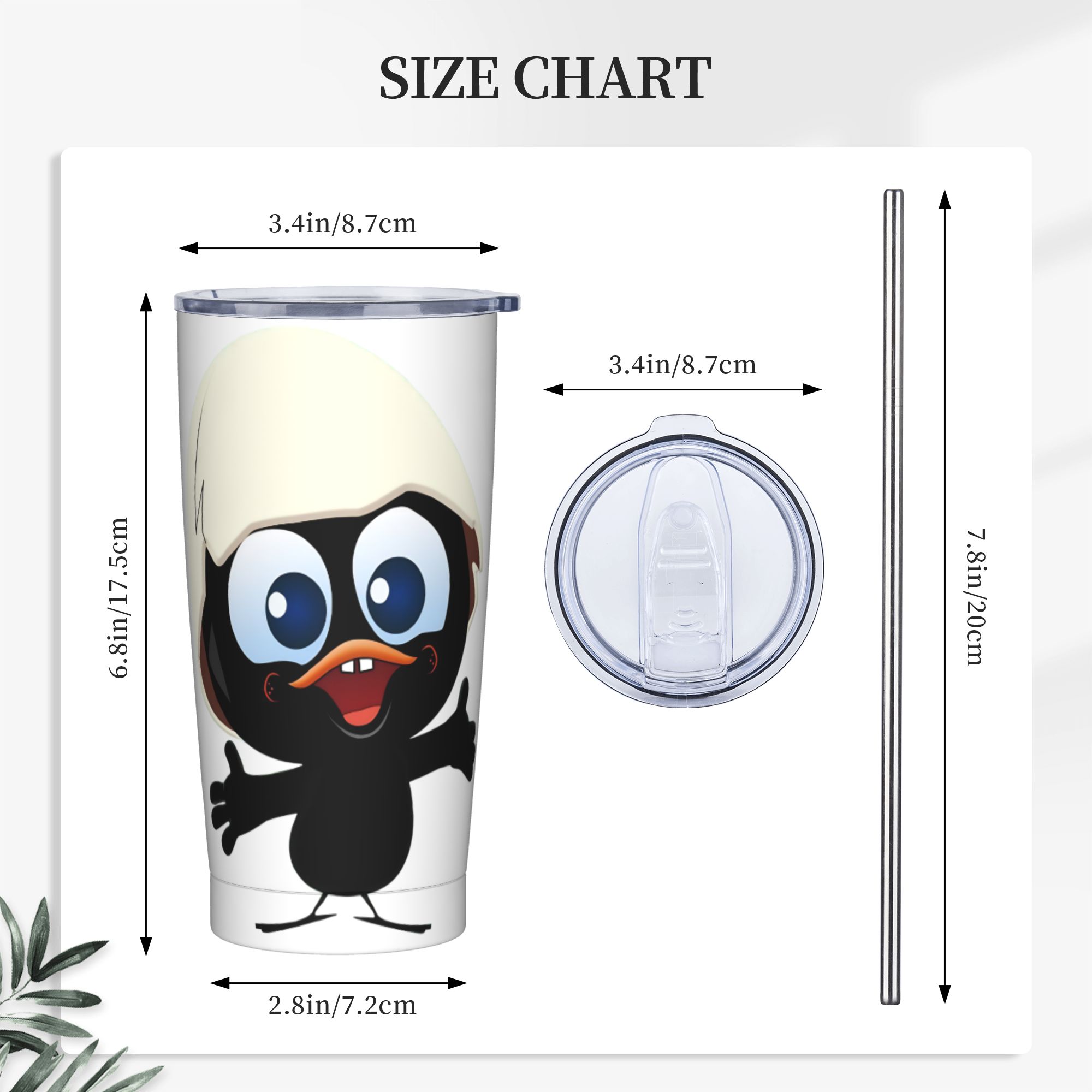 Tumbler Vakum Calimero Black C - Double Wall Mug ulasan dan harga