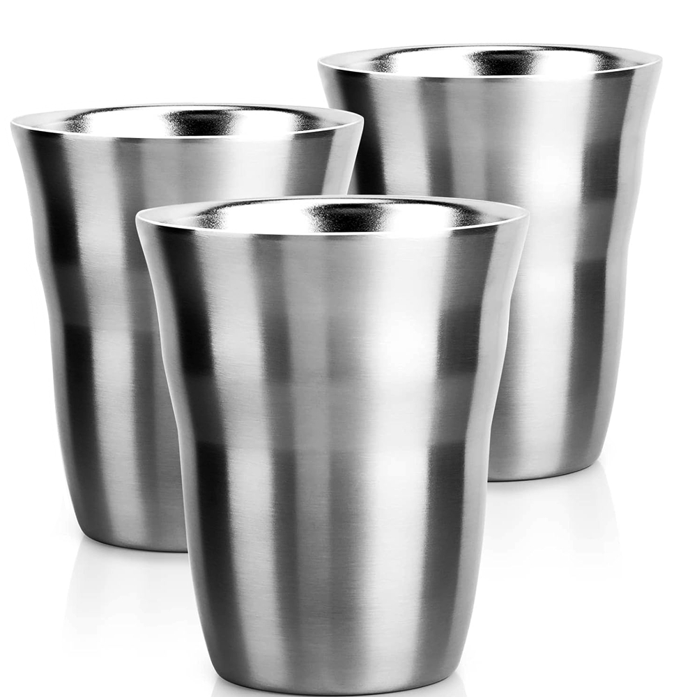 2/3 Pak Cangkir Logam 8 OZ Mug - Double Wall Mug ulasan dan harga