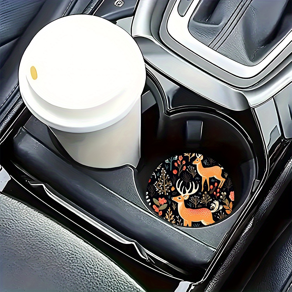 2 Tatakan Gelas Mobil Motif Ru - Coffee Tea Etc ulasan dan harga